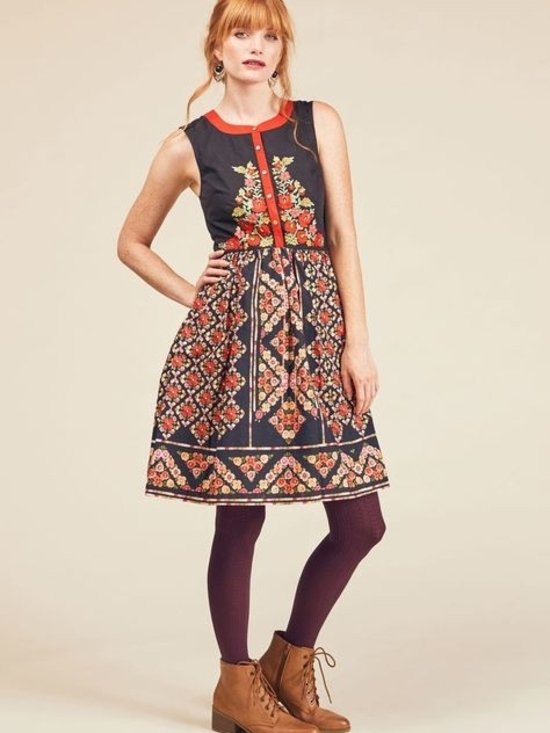 Modcloth Dresses & Skirts - Modcloth Conversation Masterpiece Dress, Size M
